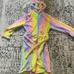Rainbow unicorn 🦄 kids robe